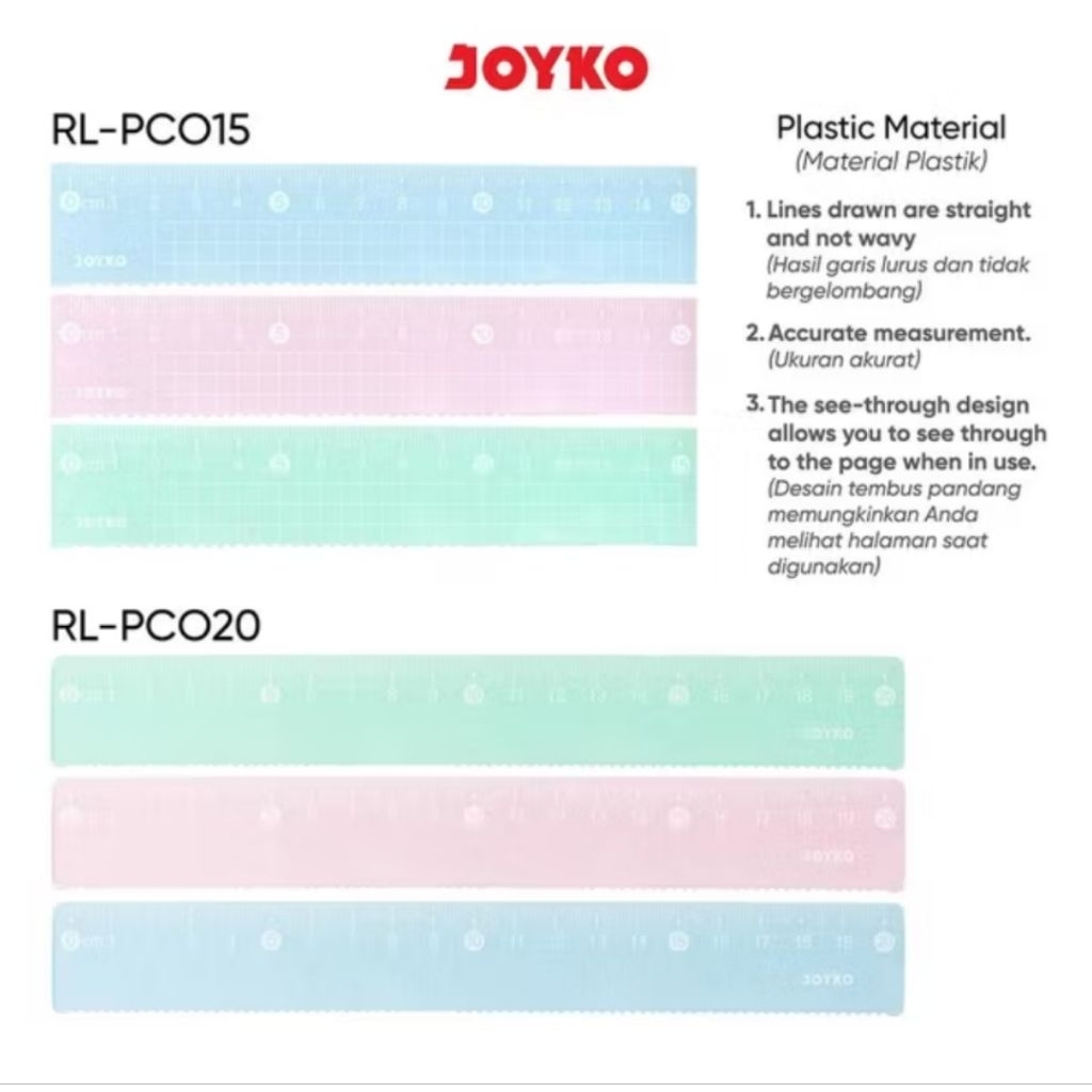 

Joyko Penggaris Warna-warni