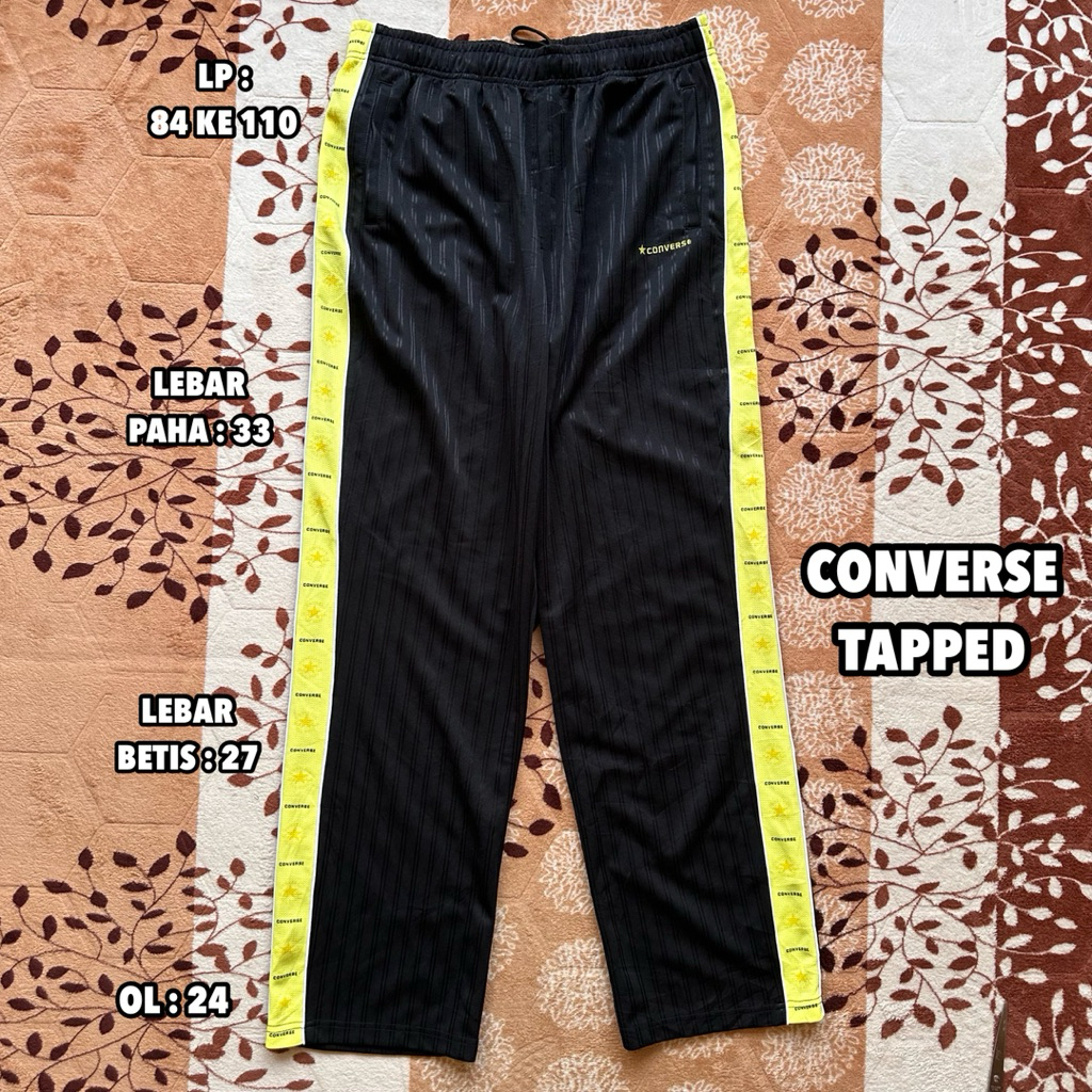 CONVERSE Tapped - Trackpants (Black & Yellow) XL/XXL
