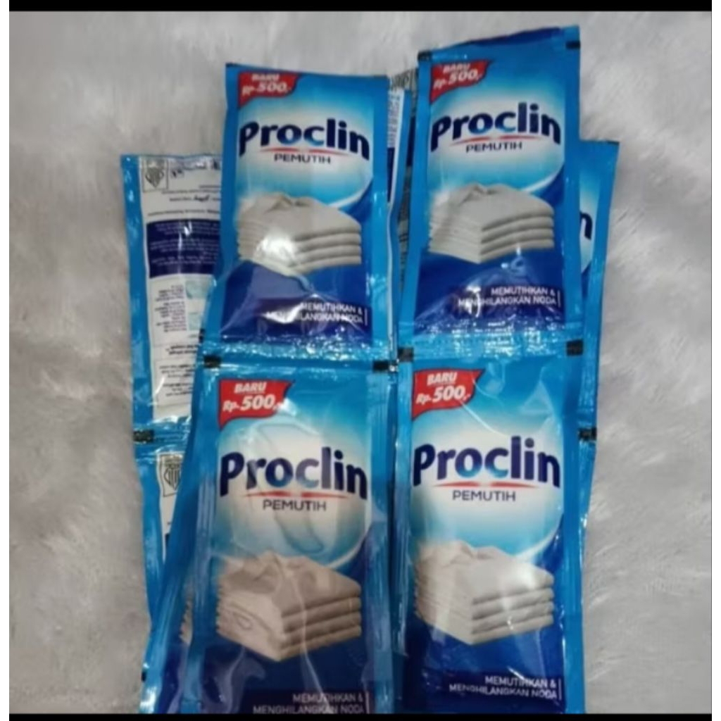 PROKLIN PEMUTIH 500 1 Renteng isi 12 Sachet