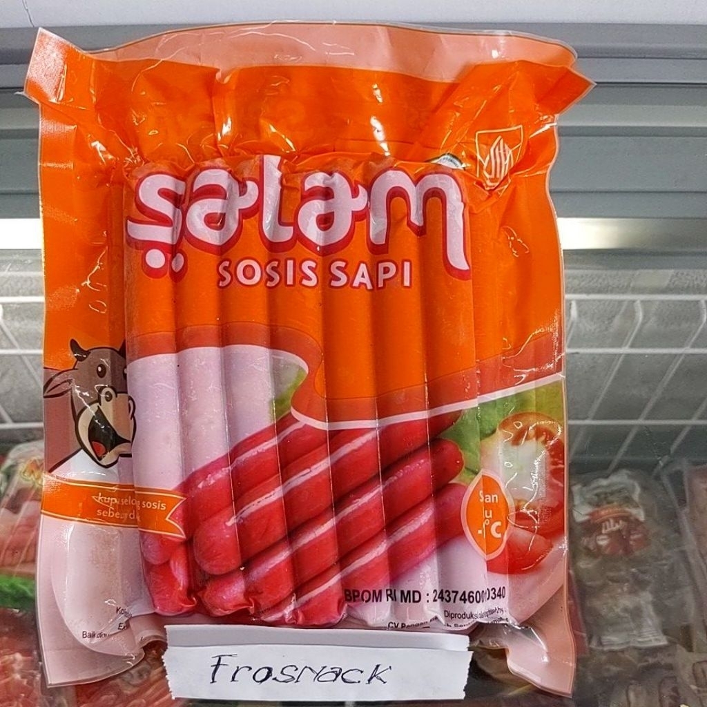 

Sosis sapi merah Salam 500 gram isi 15 pcs long