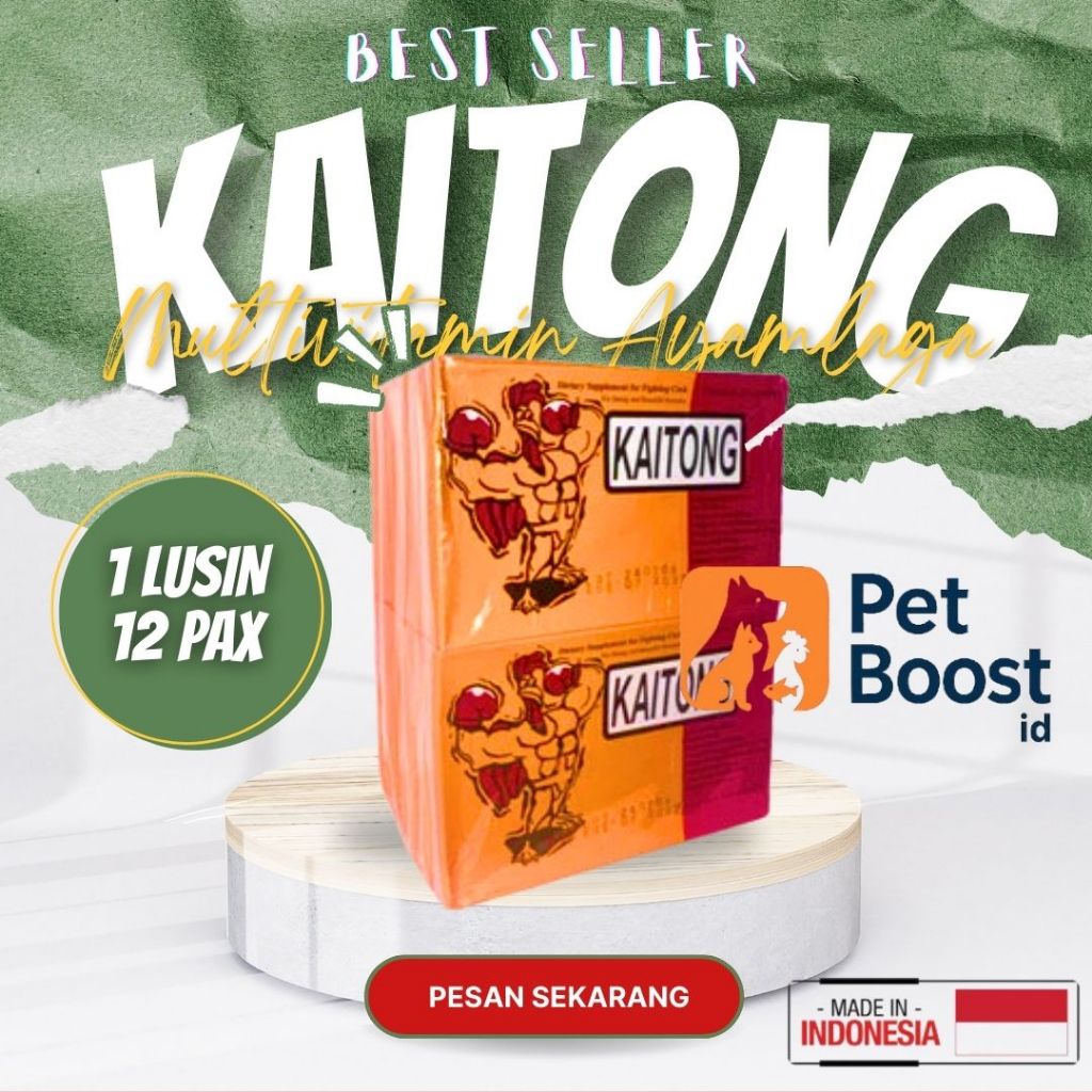 KAITONG ORIGINAL THAILAND isi 1 LUSIN KAITONG SUPLEMENT AYAM PETARUNG ORIGINAL