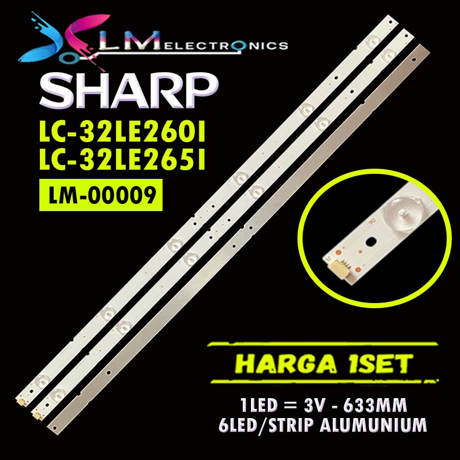 BACKLIGHT TV SHARP LC-32LE260I LC-32LE265I LC32LE260I LC32LE265I BACKLIGHT SHARP 32  A-HWCQ32D676