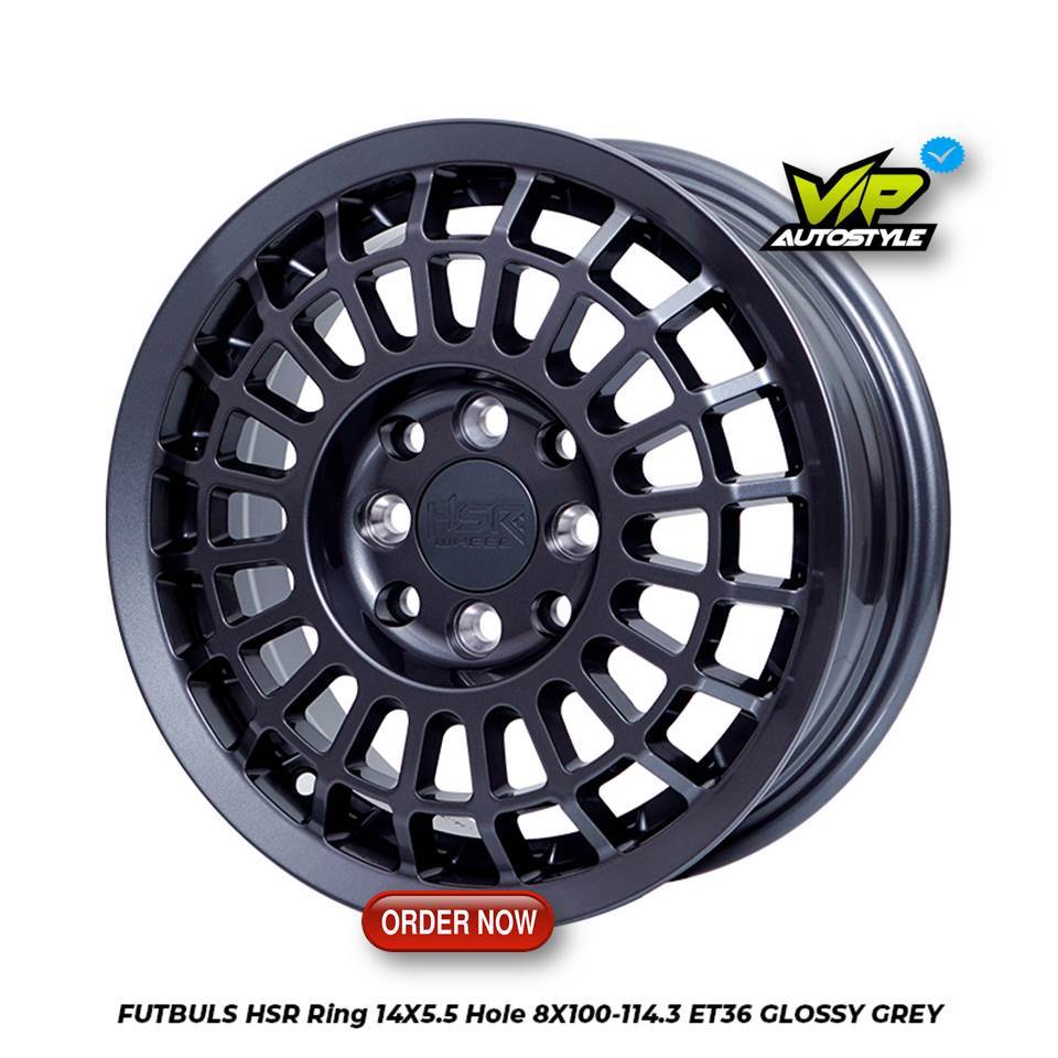 Velg Ring 14 Avanza Xenia Livina Ring 14 HSR FUTBULS 4x114,3 - Ban 185 70 R14 Accelera - HSR sunter