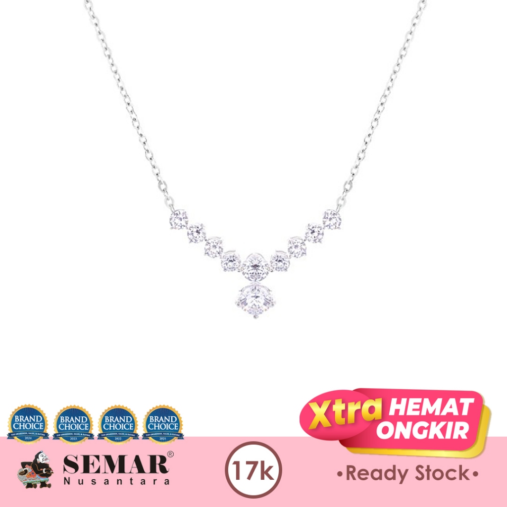 Kalung Emas Tresa White Gold 17K Semar Nusantara