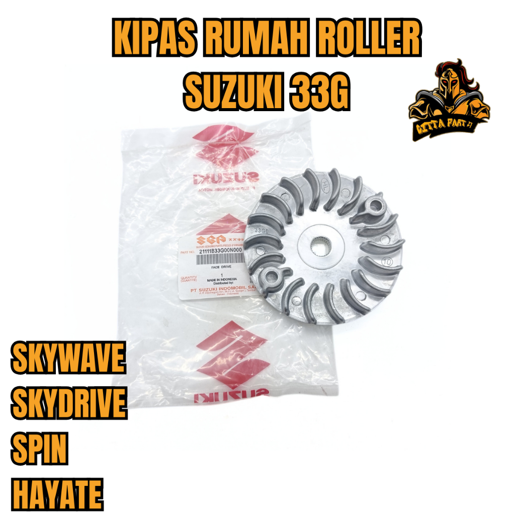 ASLI ORIGINAL KIPAS RUMAH ROLLER SUZUKI SGP 33G SKYWAVE SKYDRIVE SPIN HAYATE