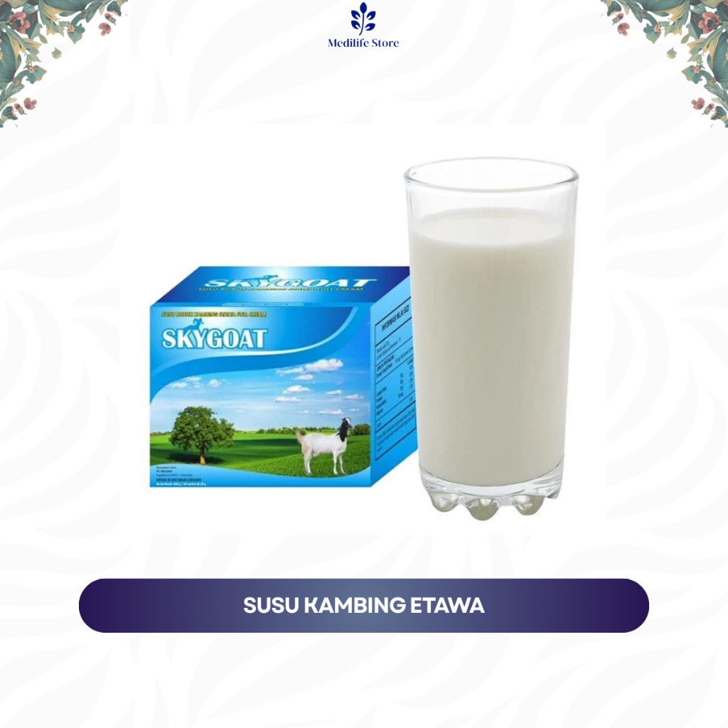 

SKYGOAT - susu kambing etawa original | kemasan 10 sachet praktis | kaya nutrisi untuk stamina & kesehatan