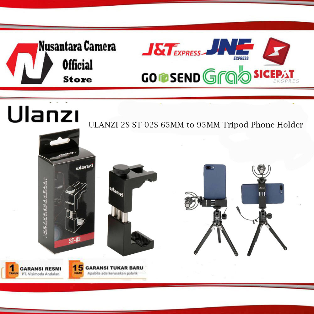 ULANZI 2S ST-02S 65MM to 95MM Tripod Phone Holder