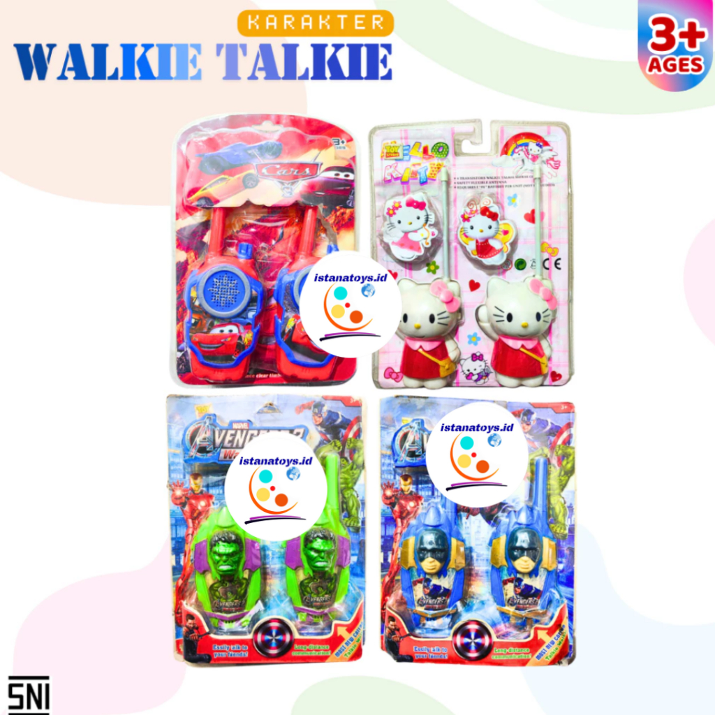 ID Mainan Walkie Talkie Sepasang Karakter