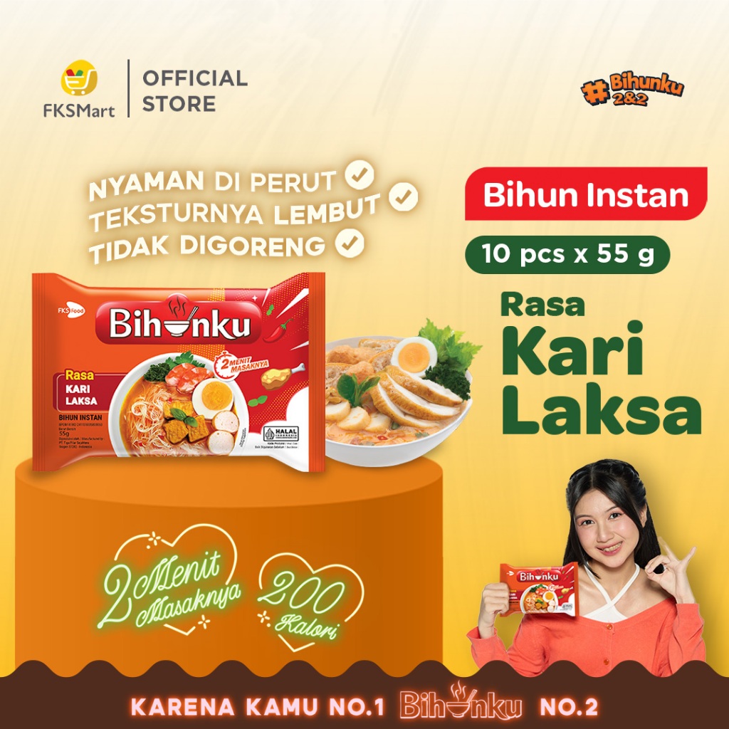 

Bihunku Kari Laksa Paket Isi 10