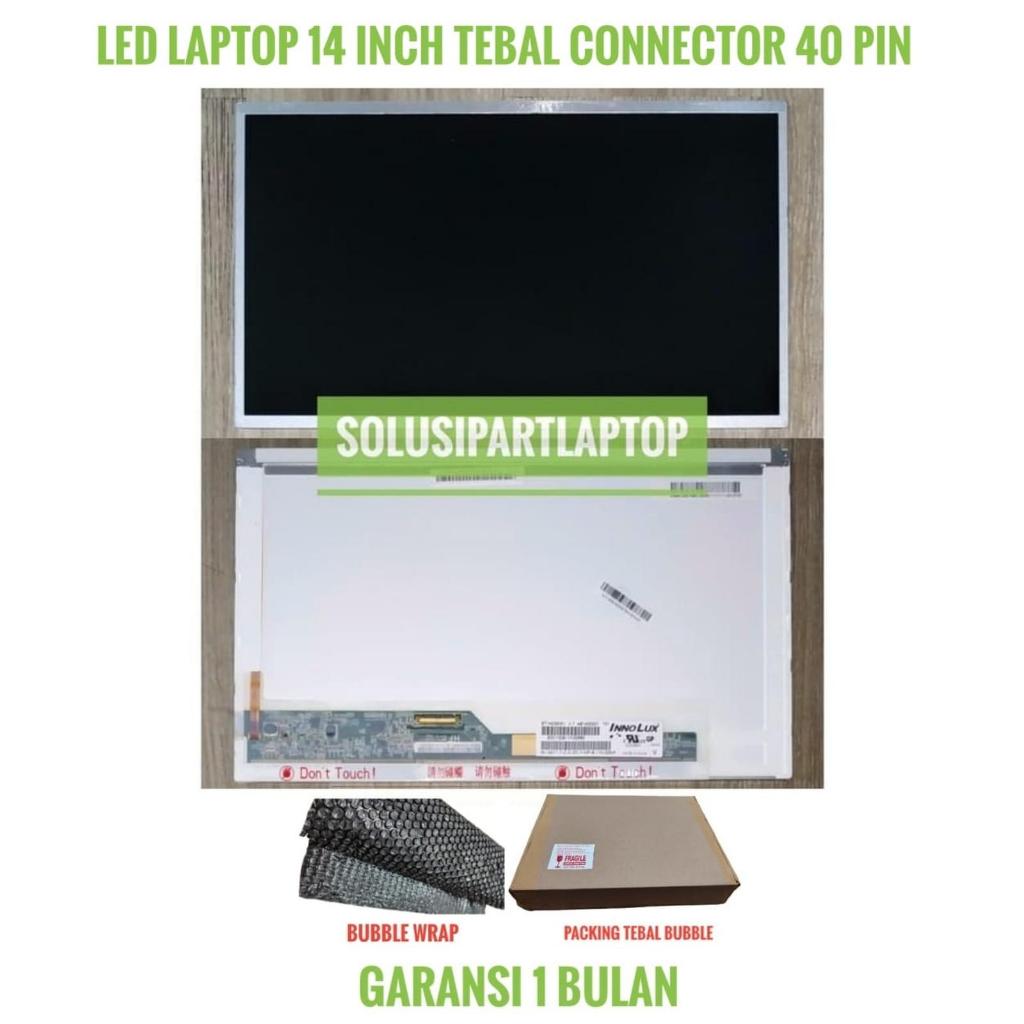layar lcd led tebal 14 inchi pin 40