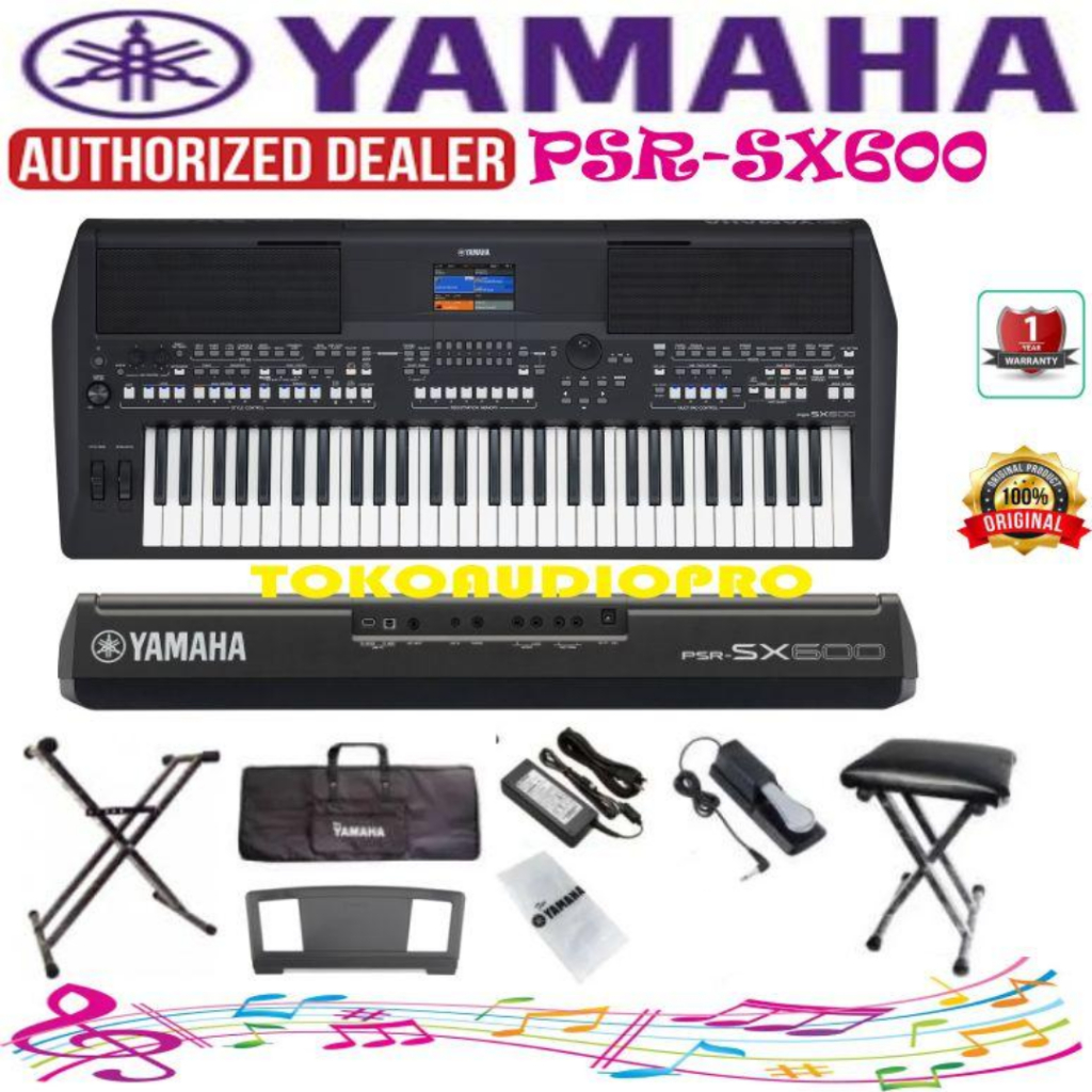Yamaha PsrSx-600 Psr-Sx600 Paket Keyboard Yamaha PSRSX600