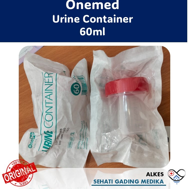 Urine Container Onemed 60ml – Wadah Sampel Urine Steril