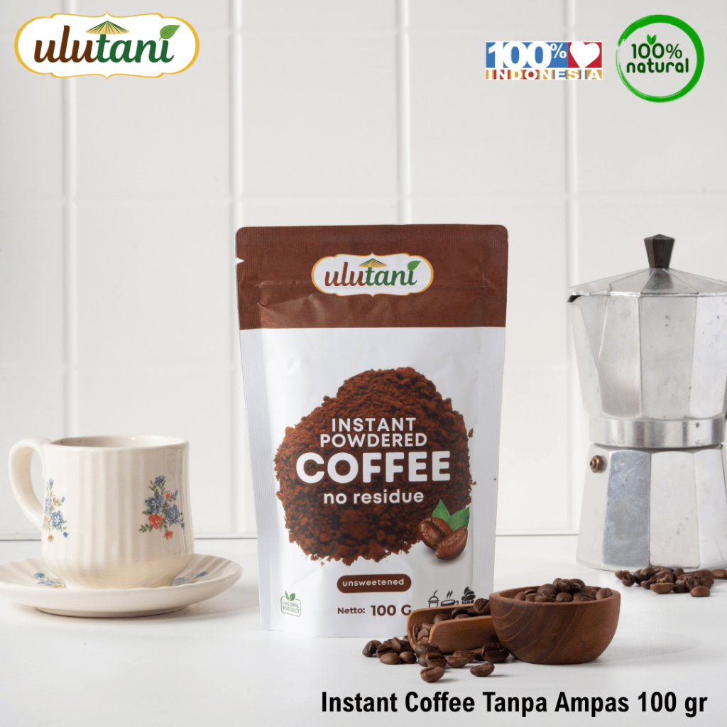 

Instant Coffee Tanpa Ampas / Kopi Instan Tanpa Ampas Ulutani 100 gr