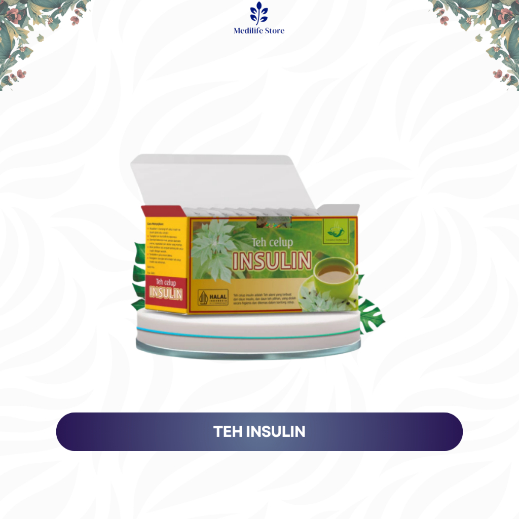 

TEH DAUN INSULIN TAZAKKA - herbal diabetes & kontrol gula darah | bantu imun & pencernaan sehat | 100% alami