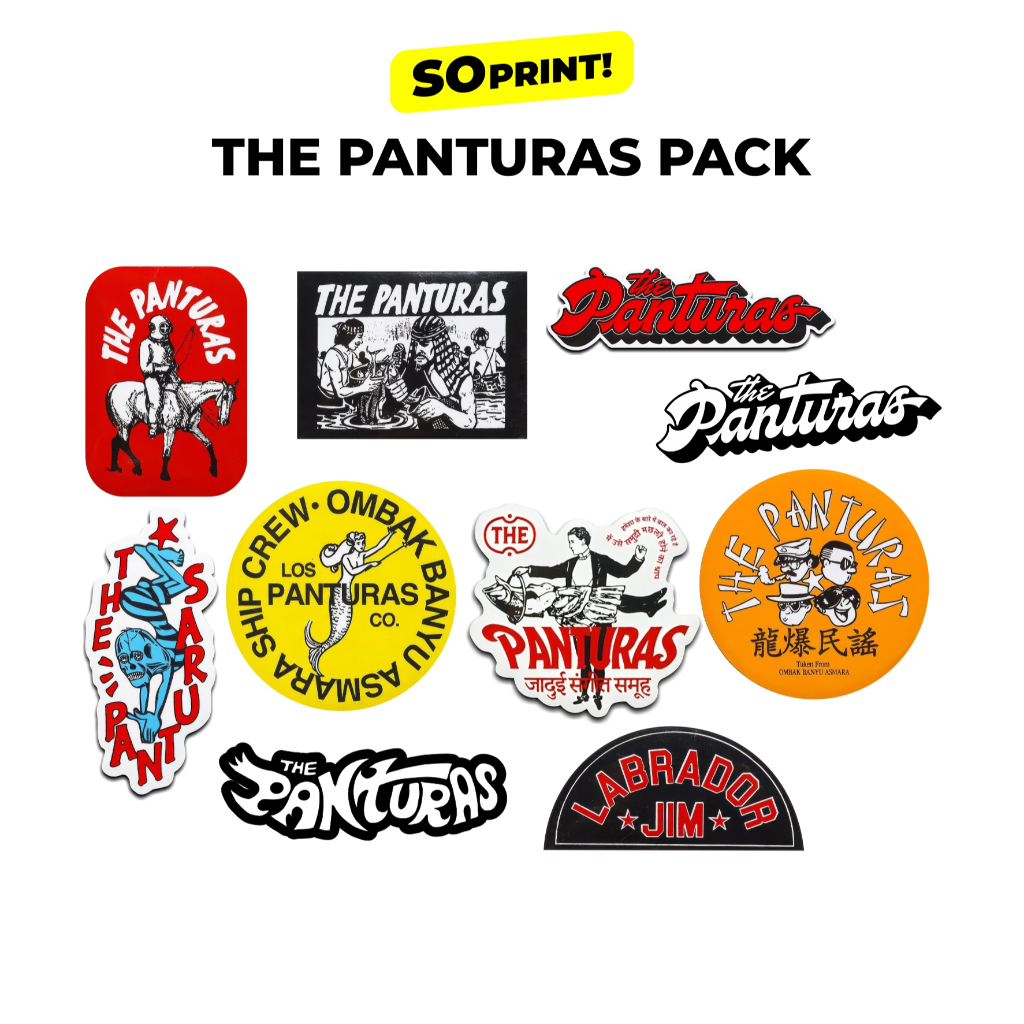 

STICKER PACK THE PANTURAS 10 PCS WATERPROOF | SO PRINT!