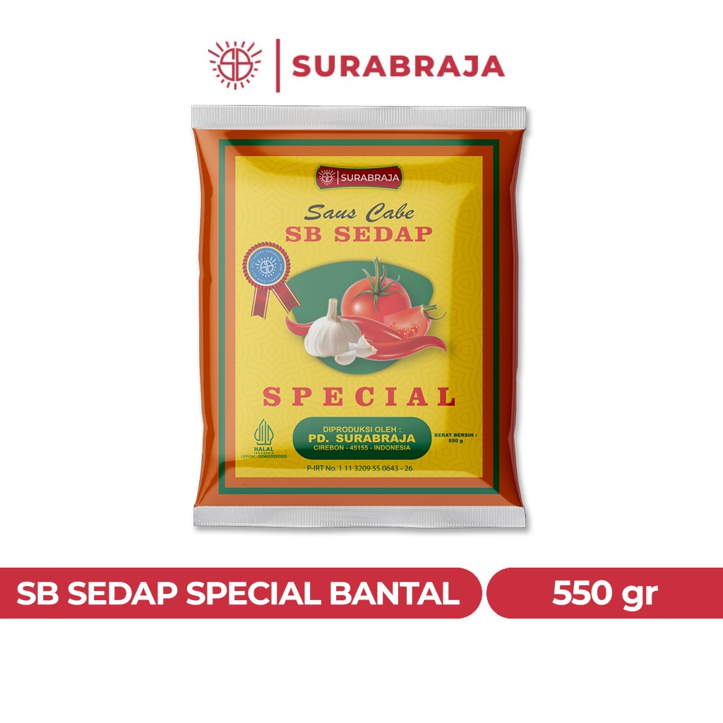 SB SEDAP SPECIAL | Saus Cabe | Saos Sambal | Saos SB Sedap Special Kemasan Bantal 550 gr