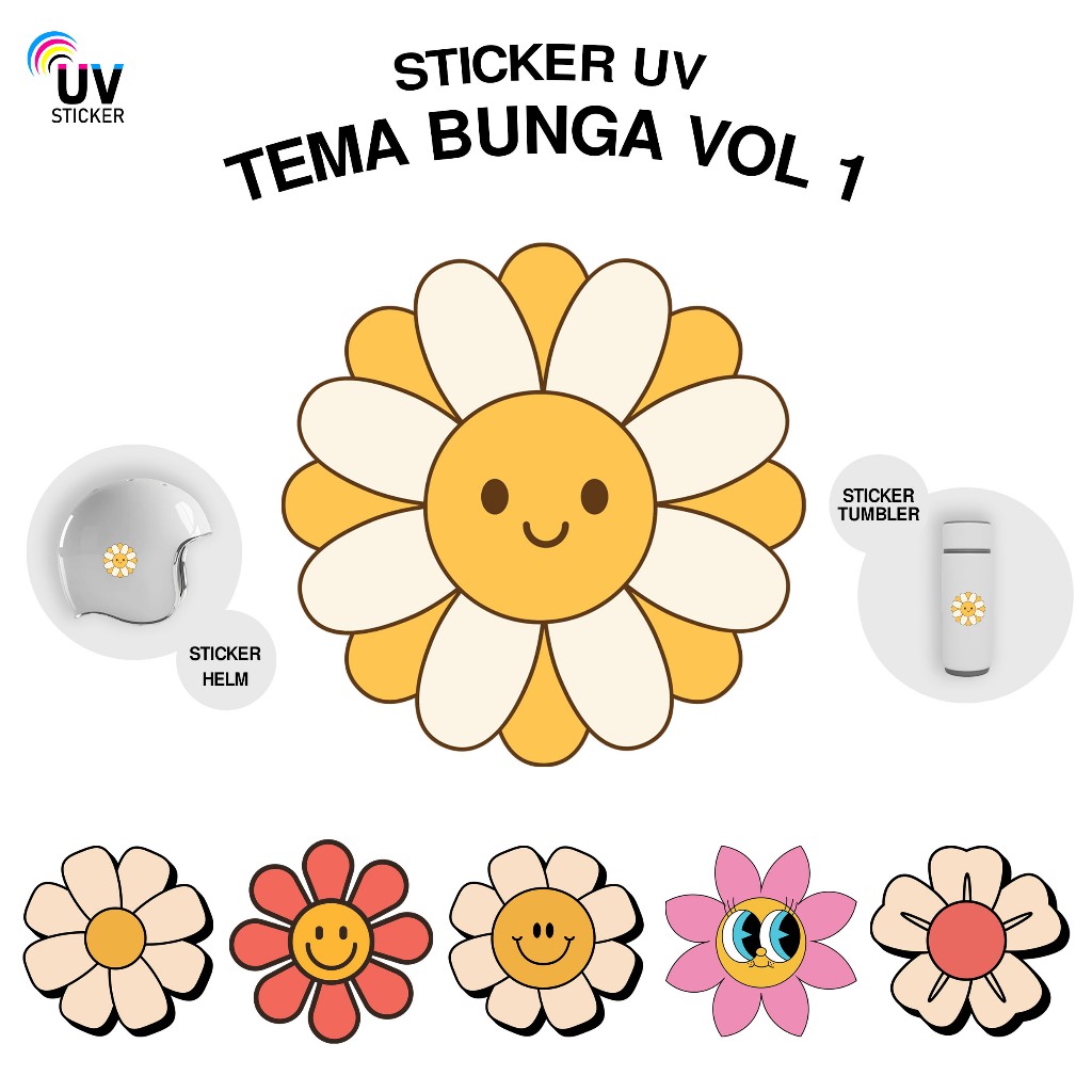 

STIKER UV - TEMA ICON BUNGA VOL 1 | STICKER UV, STICKER MOTOR, STICKER MOBIL, STICKER HELM, STICKER TUMBLER, STICKER 3D, STICKER UV DTF BY UVSticker