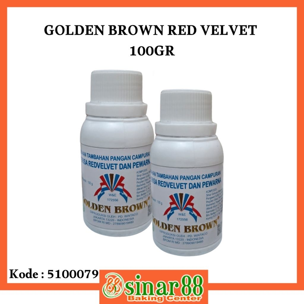 

GOLDEN BROWN RED VELVET 100GR