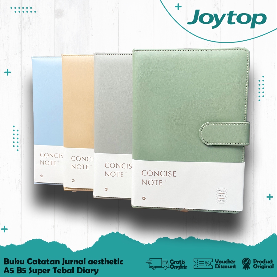 

JOYTOP Buku Catatan Jurnal aesthetic A5 Diary / Buku Hardcover Aesthetic / Notebook A5 100 Lembar