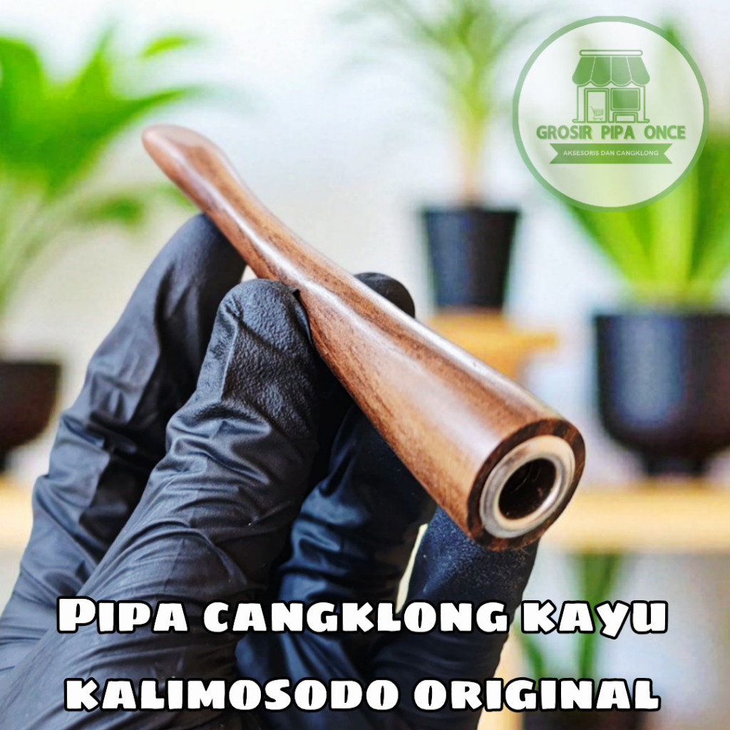 Pipa Cangklong Kayu Kalimosodo Panjang Original Rasa Mantap