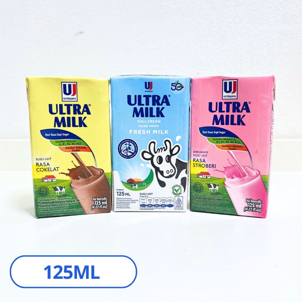

Susu UltraMilk 125ml Susu UHT Kotak Asli Bergizi