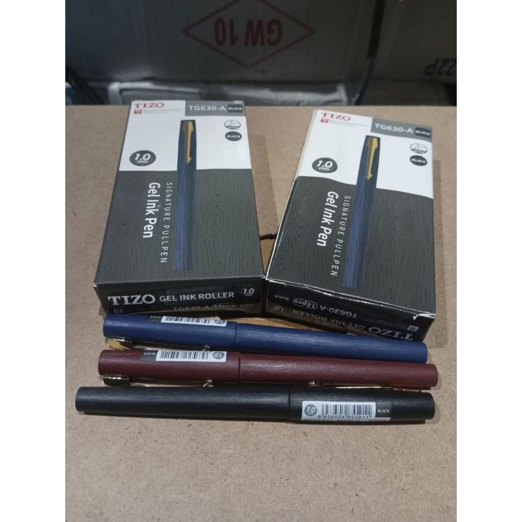 

(1pak) Pen Gel Tizo 1,0mm TG630-A / bolpoin gel Tizo tinta hitam/pulpen gel Tizo 1,0mm