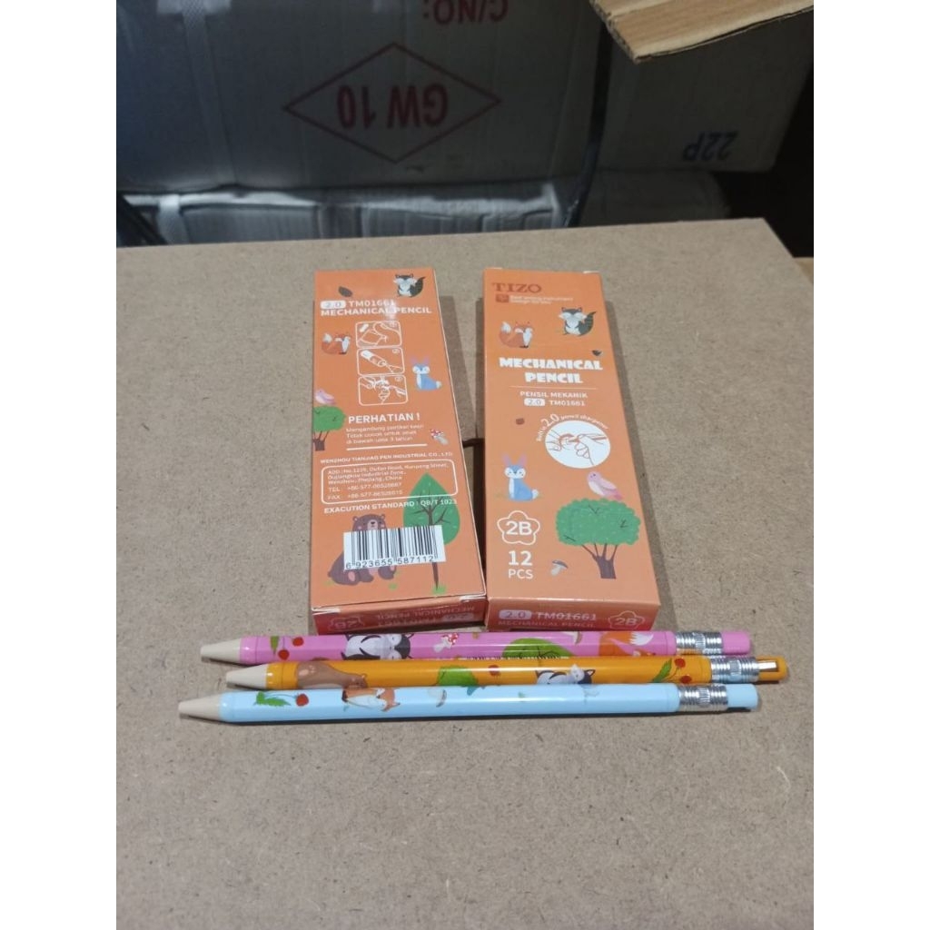 

(1pak) Pensil Mekanik TIZO 2,0mm TM1661/pensil isi besar Tizo/ mechanical pencil Tizo