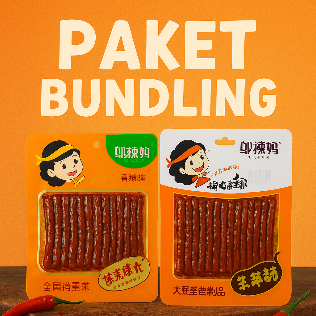 

2 PCS Vegetarian Snack Spicy Garlic 100gr/70gr CEMILAN SNACK VEGETARIAN | STRIP PEDAS ORIGINAL CHINA - SNACK PEDAS | CAMILAN PEDAS VIRAL AUTHENTIK POTONGAN STRIP PEDAS ASLI ( BPOM )