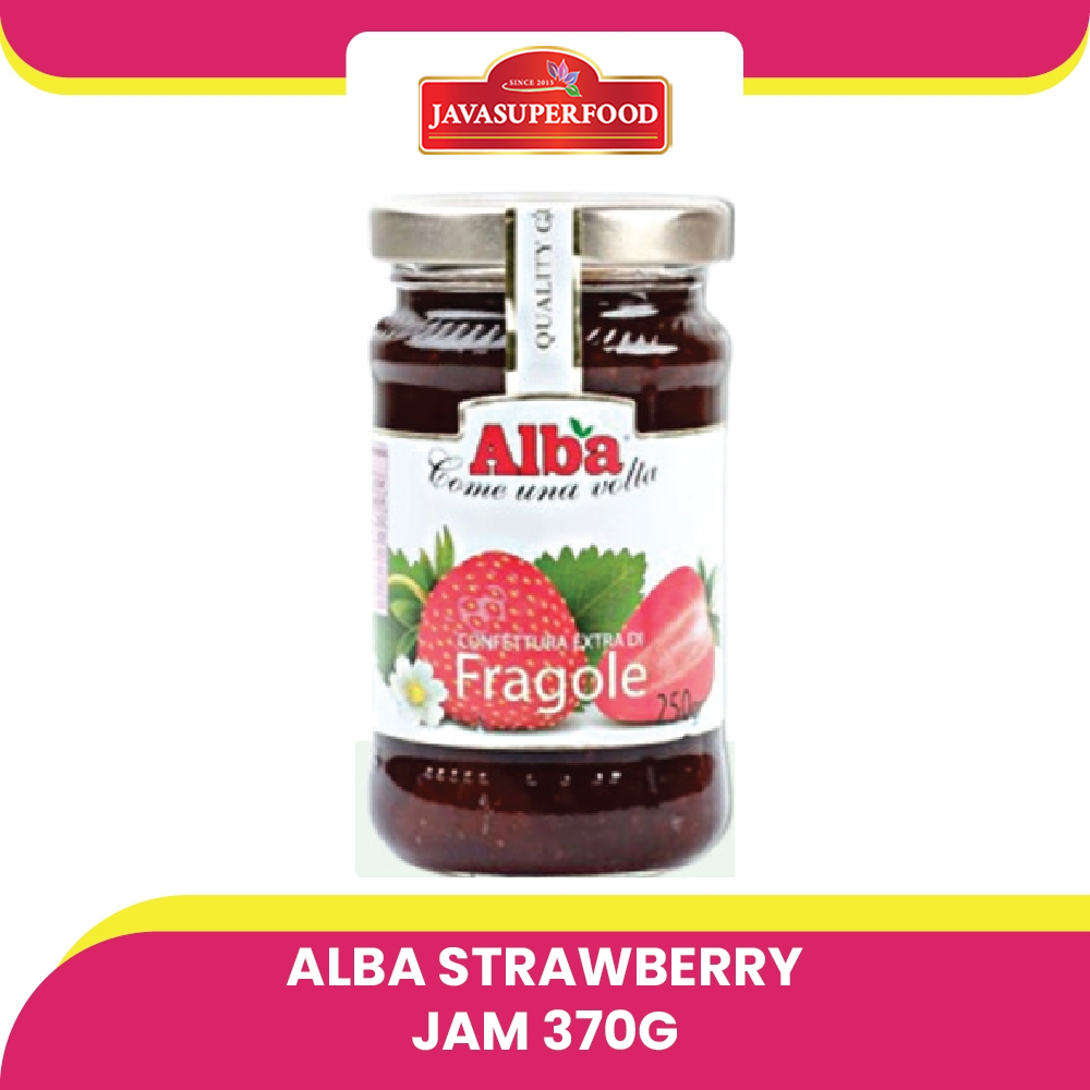 

Alba Natural Strawberry Jam 250gr (Fragole) Selai Stroberi Impor Italy