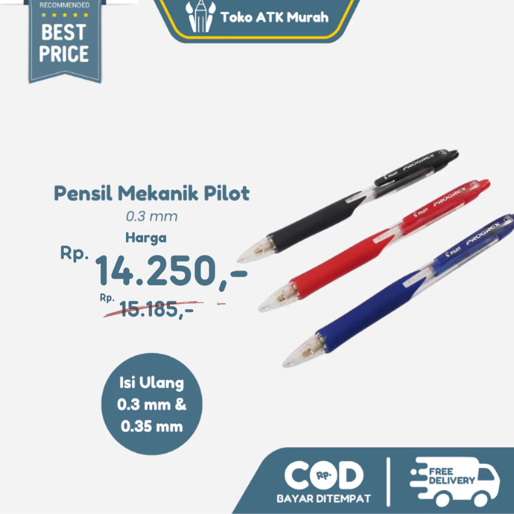 

Pensil Mekanik Pilot 0.3mm