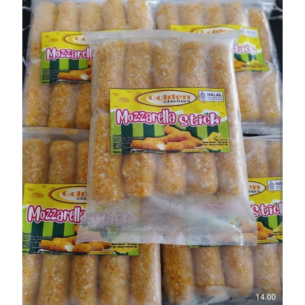 

Mozarella Stick Premium Frozen Medium Isi 10