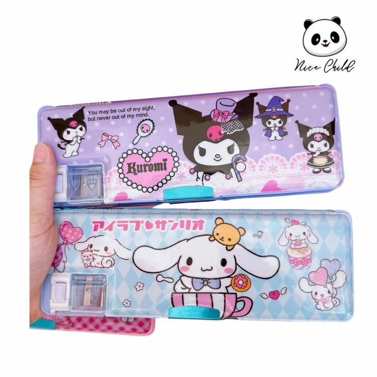 

NICE CHILD Kotak Pensil/ Kotak Pensil Magnet 2 Sekat / Kotak Pensil Anak Dilengkapi Rautan / Kotak Pensil Lucu