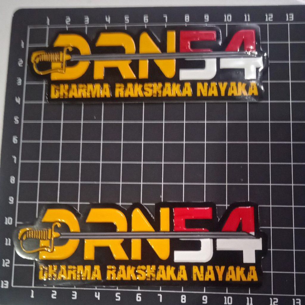 

Stiker embos DRN45 kuning