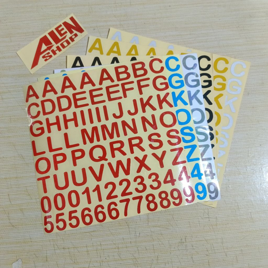 STIKER CUTTING ABJAD