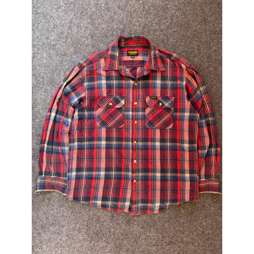 Baju Flanel Wrangler| Second Berkualitas | Sudah Laundry | Full Tag Original