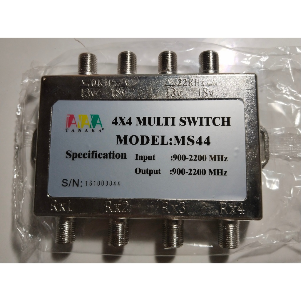 MULTI SWITCH 4x4 TANAKA ms44 ( 4 input Antena Parabola untuk bagi ke 4 Receiver )