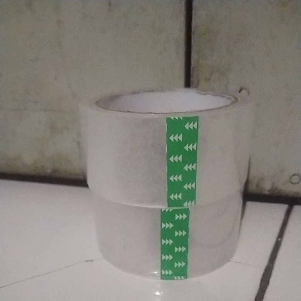 

Lakban Bening Putih Polos Transparan Core Polos Bening