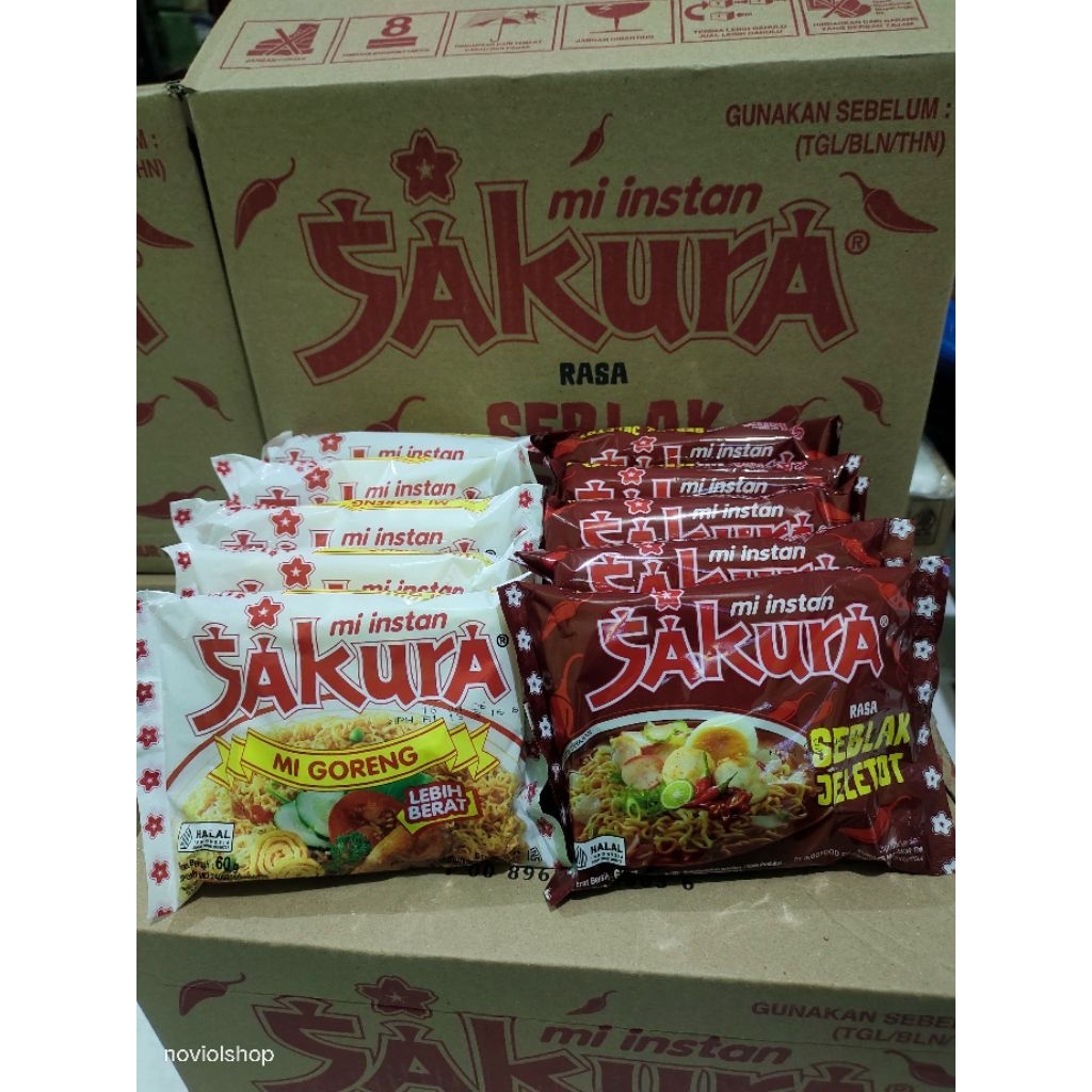 mie viral mie sakura 1 dus isi 40 kuah seblak jeletot/mie goreng original