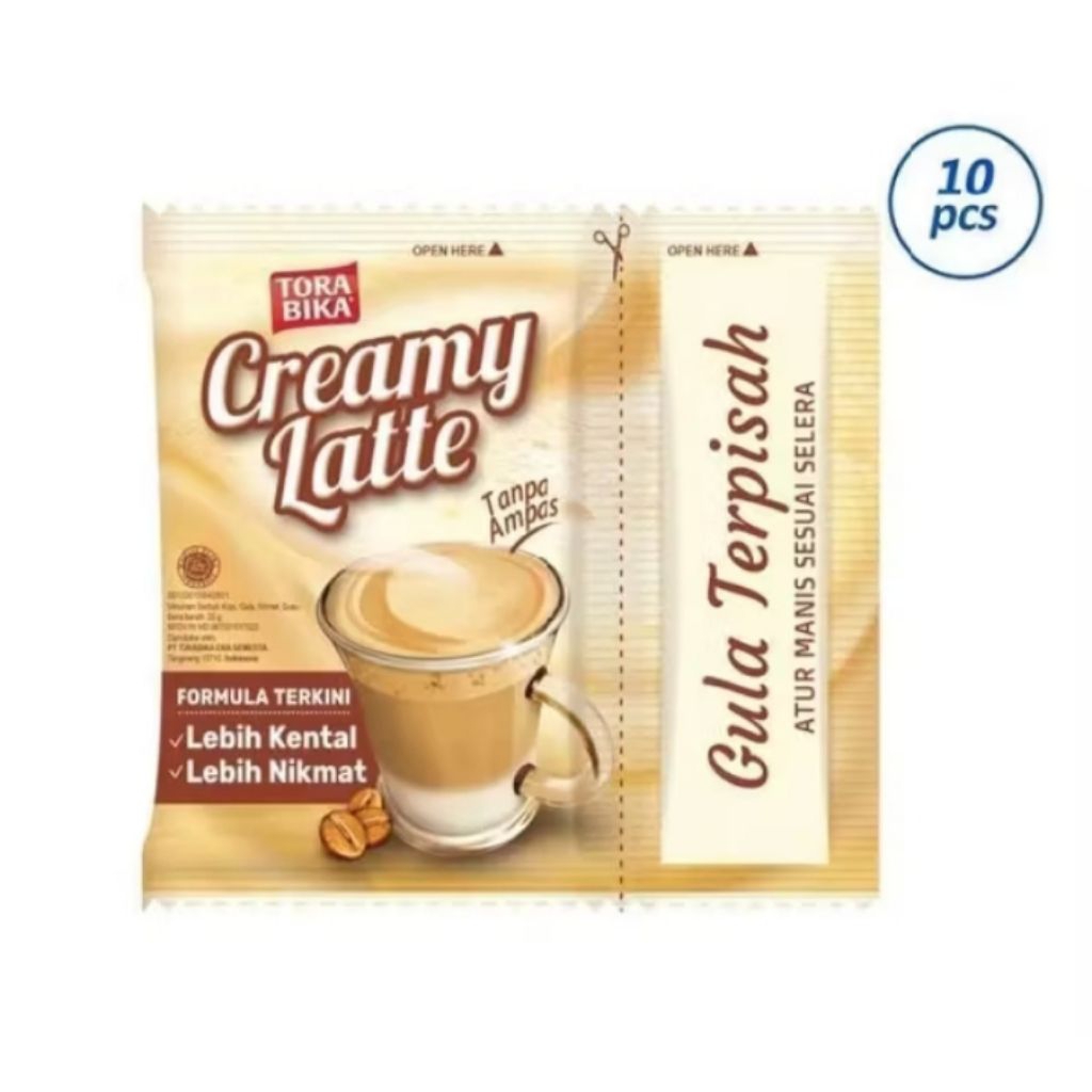 

TORA BIKA CREAMY LATE RENCENG ISI 10 x20g