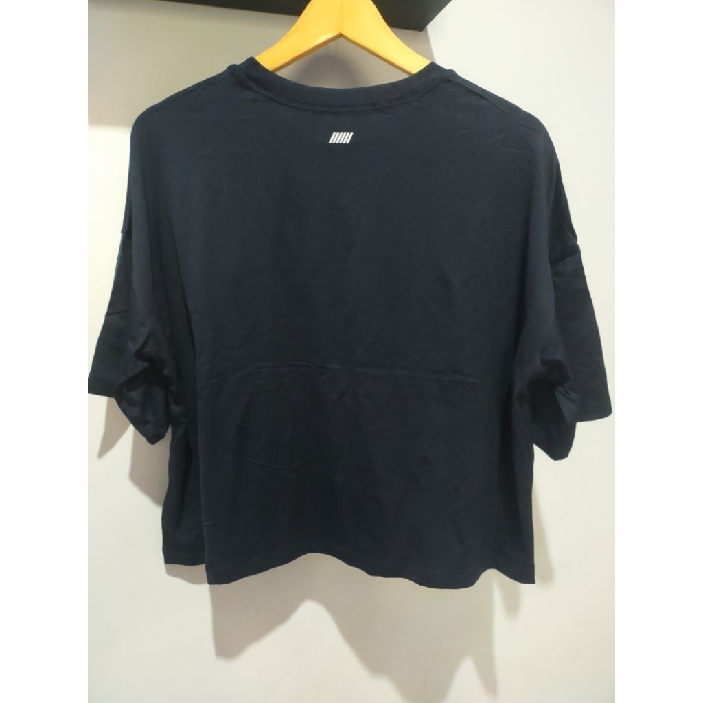 PL STL M Oversize Navy Semi Crop Sport