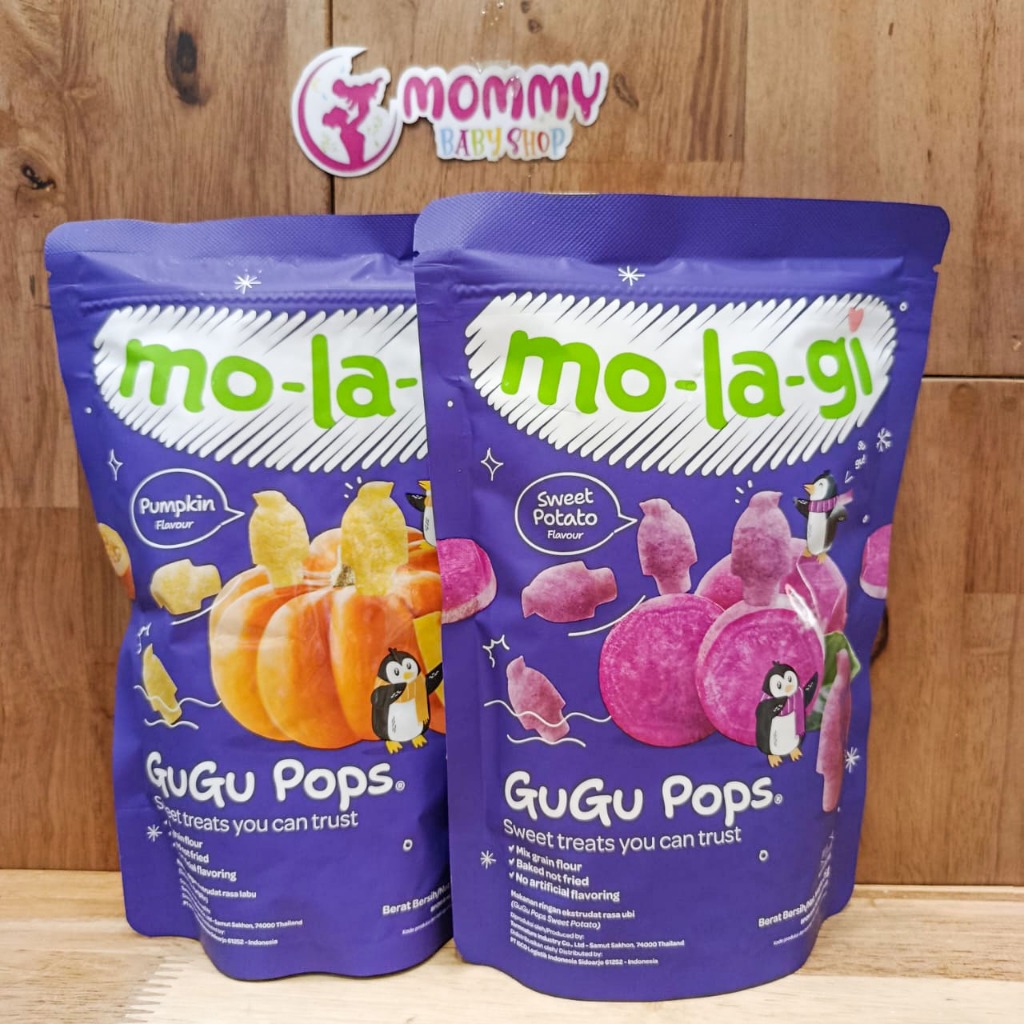 Molagi Gugu Pops 25gr Snack Bayi 7 bulan Tanpa Msg - Sweet Potato