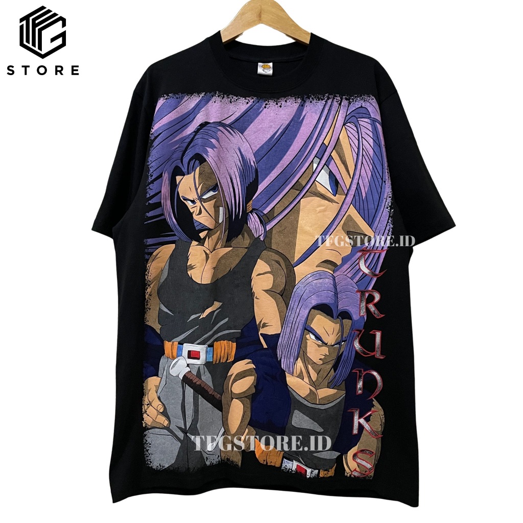 Dragon Ball Z Trunks Goku Japan Anime Tshirt Manga Tee Bootleg Premium Kaos XL