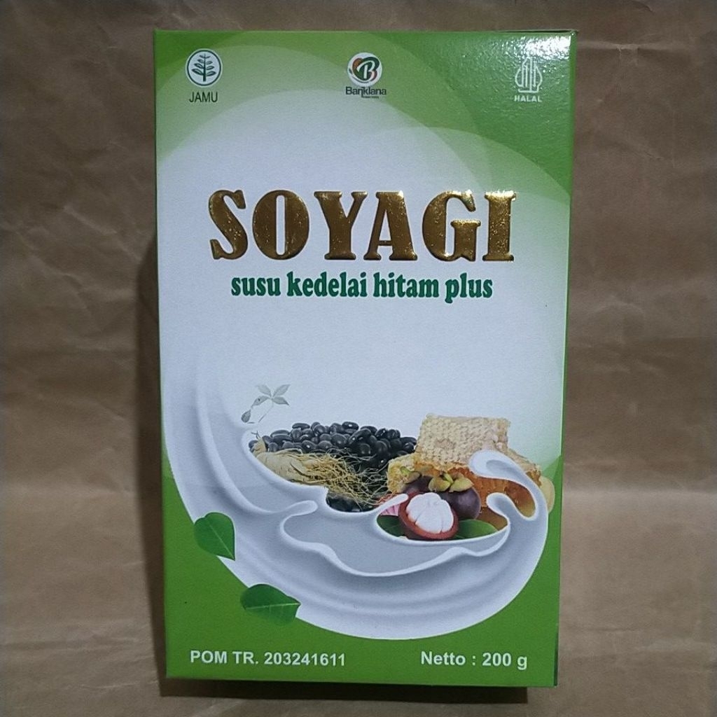 

Soyagi Susu Kedelai Hitam Plus - Susu Diet Mengurangi Lemak Tubuh, Memelihara Kesehatan Tubuh dan Kulit BPOM