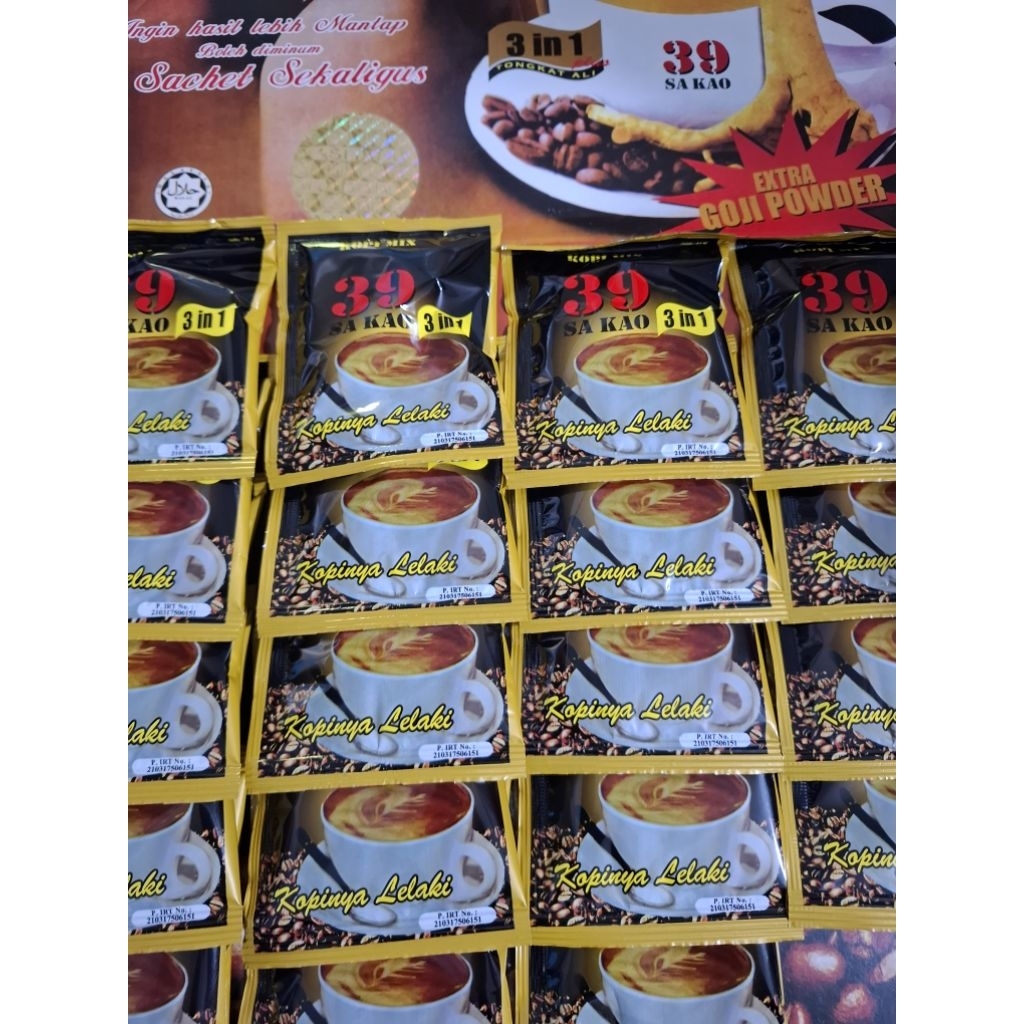 

Kopi Mix 39 Saka0 Isi 20 Sachet