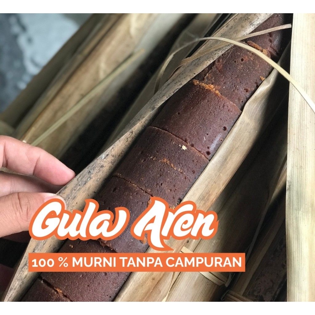 

gula aren asli 100% 1kg promo gula aren asli di bungkus daun Setok banyak
