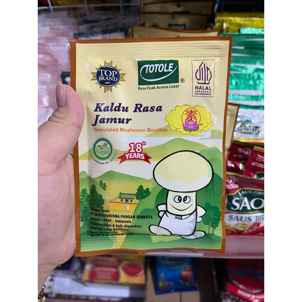 

Totole / Kaldu jamur 40gram (kecil)