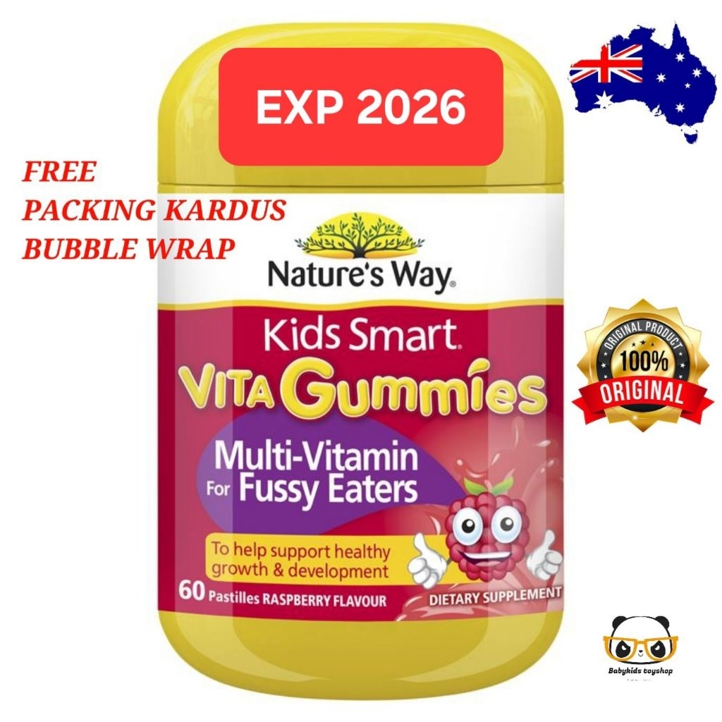 Nature's Way Kids Smart Vita Gummies Multivitamin For Fussy Eaters 60 Pastilles Vitamin Lengkap Pena