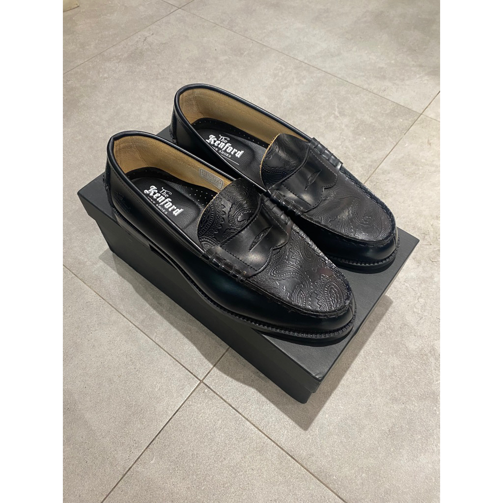 the kenford fine shoes loafers paisley