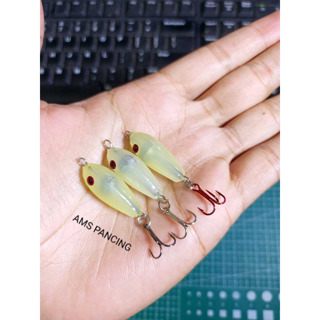 LURE UPIL HAMPALA 2.5CM KUNING / LURE HAMPALA / UMPAN CASTING HAMPALA / SWIMMER HAMPALA