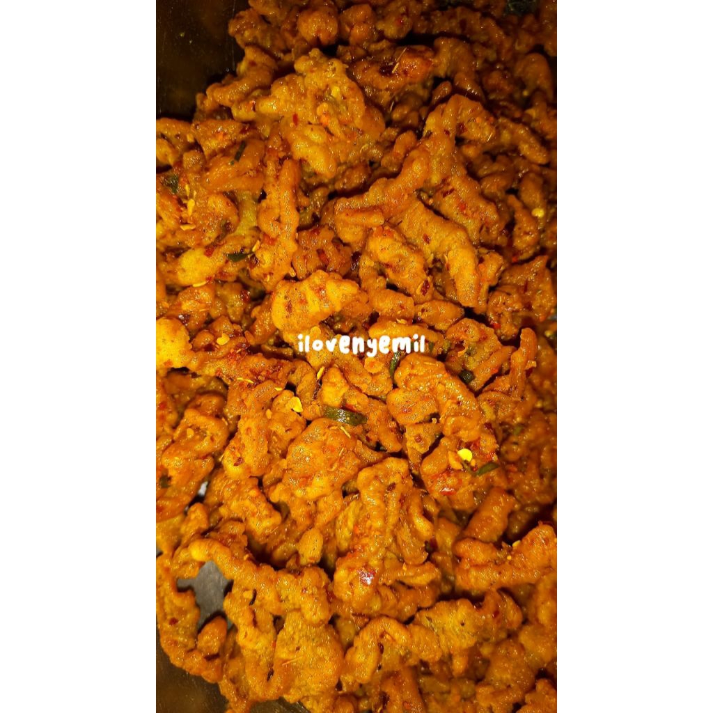 

Basreng pedas daun jeruk 500gr | PIKULYAM Kripik Kulit Ayam Pedas Daun jeruk 500gr | Kentang Mustofa 500gr